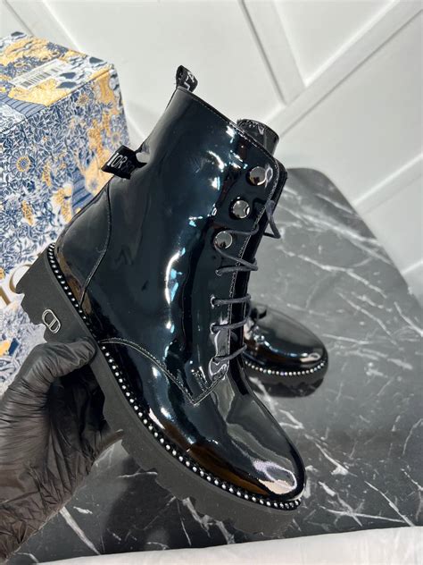 dior rebelle military boots